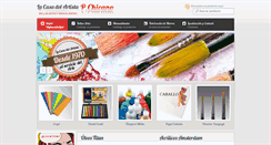 Desktop Screenshot of lacasadelartista.com